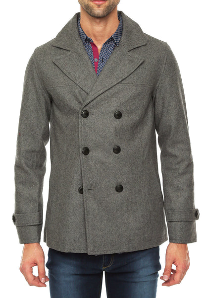 Breasted coat with buttons