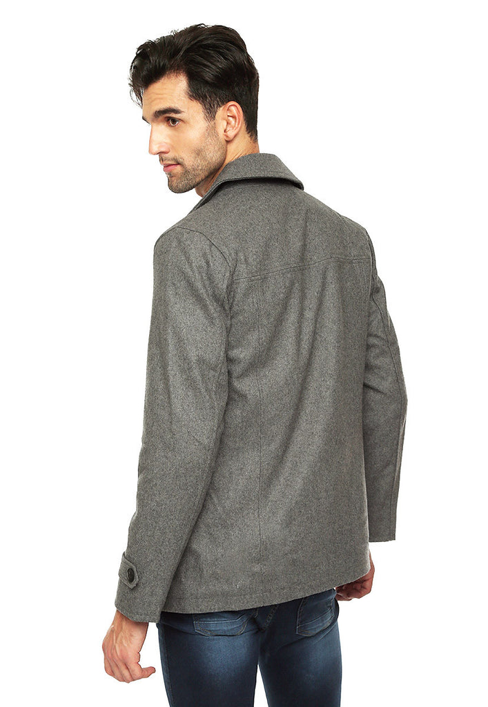 Breasted coat with buttons